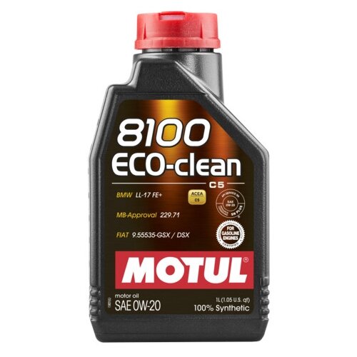 Motul Моторное масло Motul 8100 ECO-clean C5 0w-20 5л синтетическое 108862