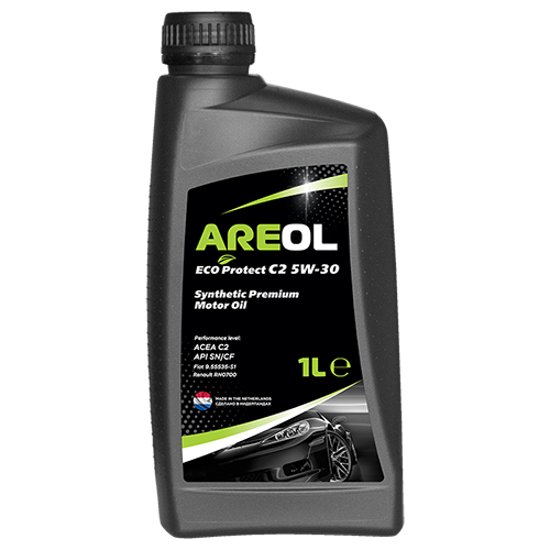 Синтетическое моторное масло Areol Eco Protect C2 5W-30, 1 л