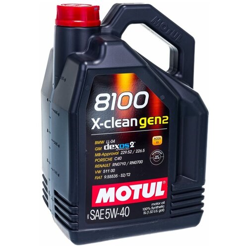 Синтетическое моторное масло Motul 8100 X-clean GEN2 5W40, 4 л