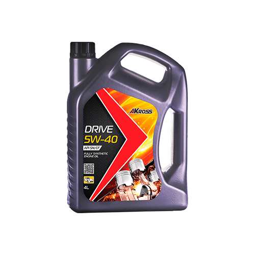 Синтетическое моторное масло AKross Drive 5W-40 SN/CF, 4 л