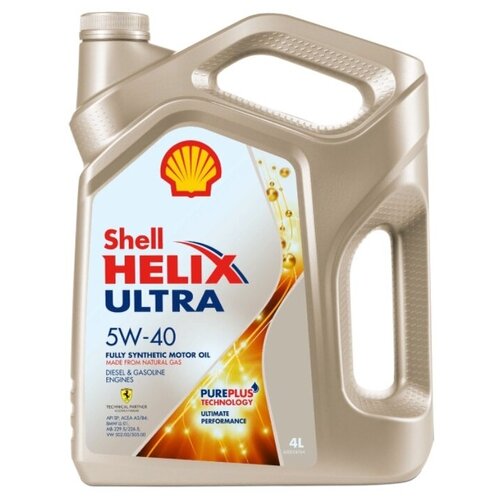 Синтетическое моторное масло SHELL Helix Ultra 5W-40 SP, 1 л