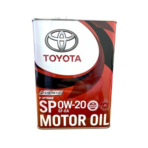 Синтетическое моторное масло TOYOTA SP 0W-20, 4 л