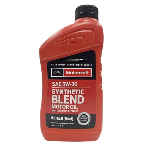Полусинтетическое моторное масло Ford Synthetic Blend Motor Oil 5W-30, 0.946 л