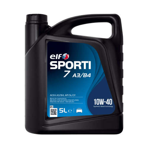 Синтетическое моторное масло ELF Sporti 7 A3/B4 10W-40, 5 л