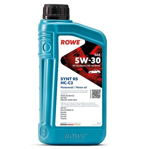 HC-синтетическое моторное масло ROWE Hightec Synt RS SAE 5W-30 HC-C2, 5 л