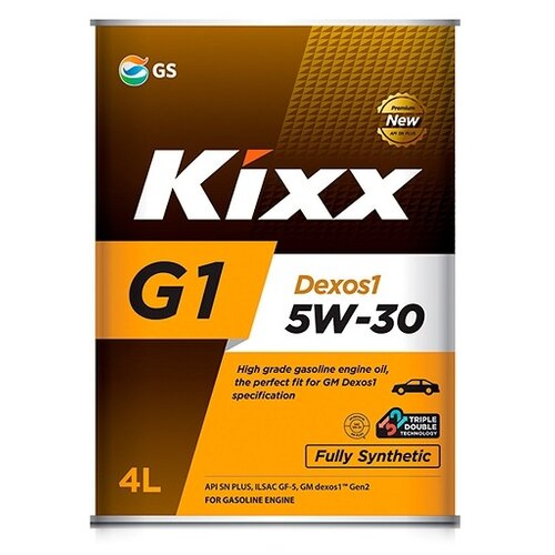 Синтетическое моторное масло Kixx G1 Dexos1 5W-30 SN Plus, 1 л