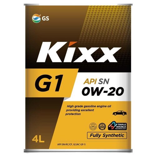Синтетическое моторное масло Kixx G1 0W-20, 4 л