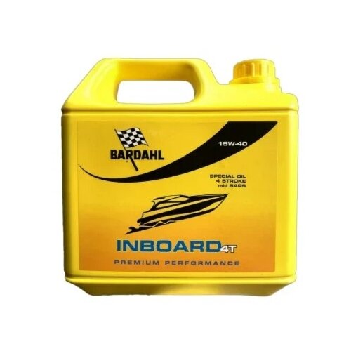 Минеральное моторное масло Bardahl Inboard msaps 15w40, 4 л