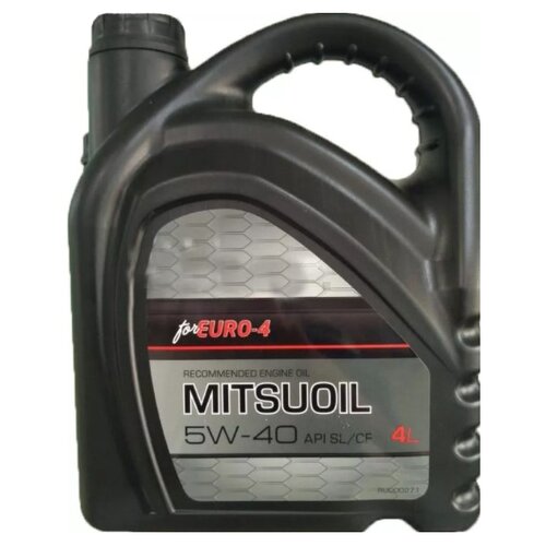 Синтетическое моторное масло Mitsubishi MitsuOil 5W-40, 4 л