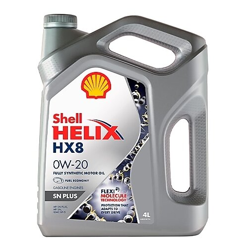 Синтетическое моторное масло SHELL Helix HX8 0W-20, 1 л