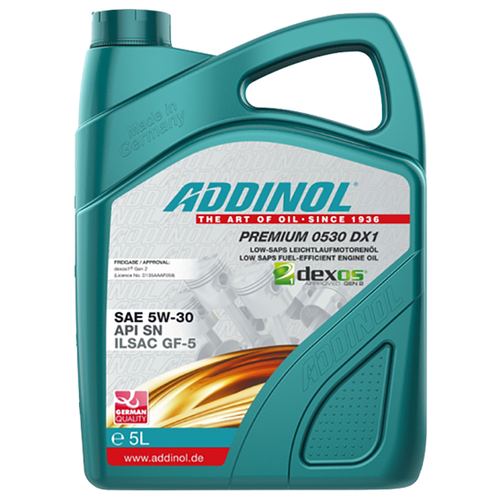 Синтетическое моторное масло ADDINOL Premium 0530 DX1 5W-30, 5 л
