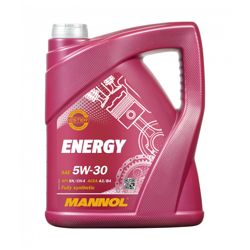 HC-синтетическое моторное масло Mannol Energy 5W-30, 4 л