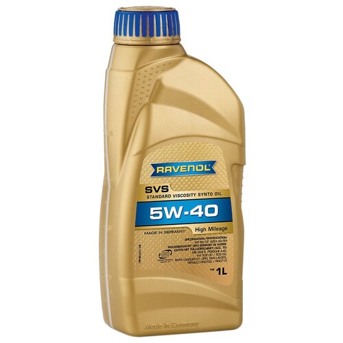 Синтетическое моторное масло Ravenol SVS Standard Viscosity Synto Oil SAE 5W-40, 5 л