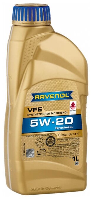Моторное масло RAVENOL VFE SAE 5W-20 ( 4л) new