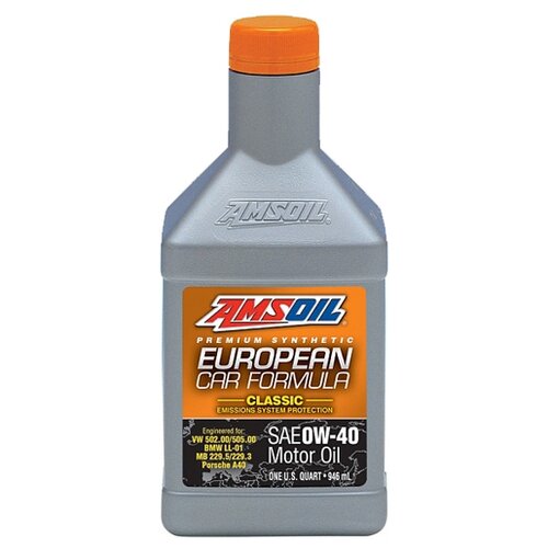 Синтетическое моторное масло AMSOIL European Car Formula Classic ESP Synthetic Motor Oil 0W-40, 0.946 л