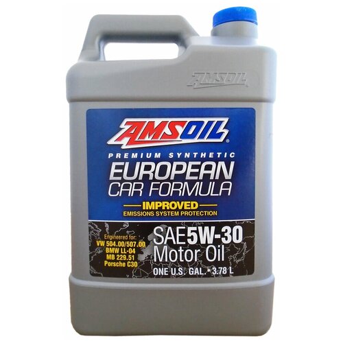 Синтетическое моторное масло AMSOIL European Car Formula Improved ESP Synthetic Motor Oil 5W-30, 3.78 л