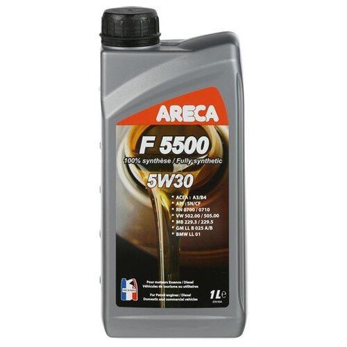 Синтетическое моторное масло Areca F5500 5W30, 1 л