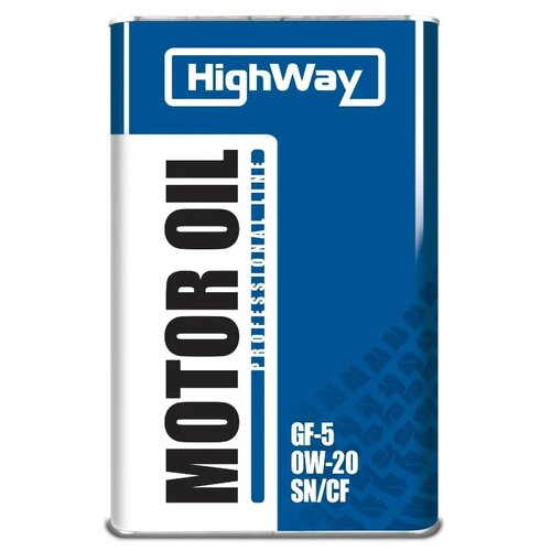Синтетическое моторное масло HighWay 0W-20 SN/CF, 1 л