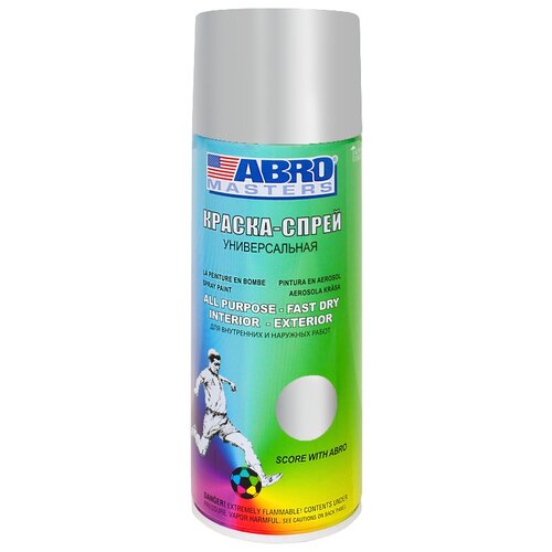Краска ABRO Masters высокотемпературная, алюминиевый, 400 мл, 1 шт.