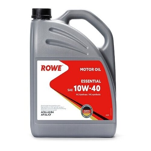 ROWE 20259-280-2a Масло Моторное Rowe Essential 10w40 (20л) (10009100/060622/3062143, Германия)