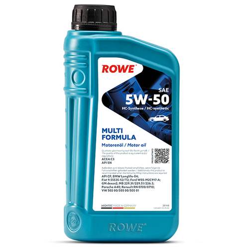 Масло Rowe 5/50 Hightec Multi Formula C3,API SNAPI CF,BMW Longlife-04 синтетическое 60 л