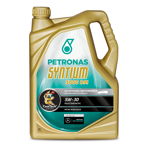 Синтетическое моторное масло Petronas Syntium 5000 DM 5W30, 1 л