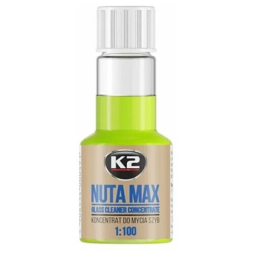 Жидкость стеклоомывателя летняя концентрат 1:200 K2 NUTA MAX, 50мл