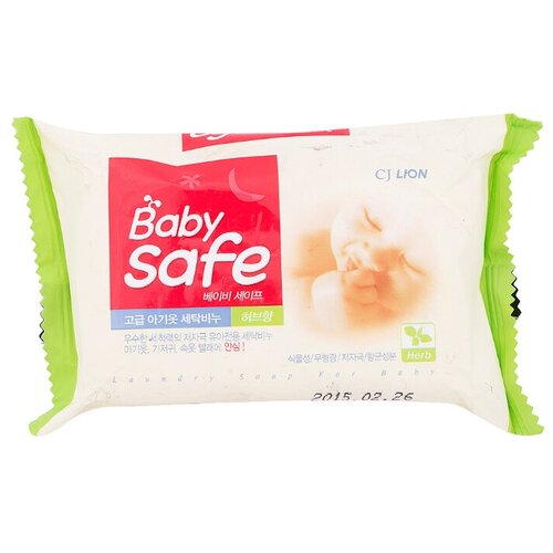 Хозяйственное мыло Cj Lion Baby Safe с экстрактом трав