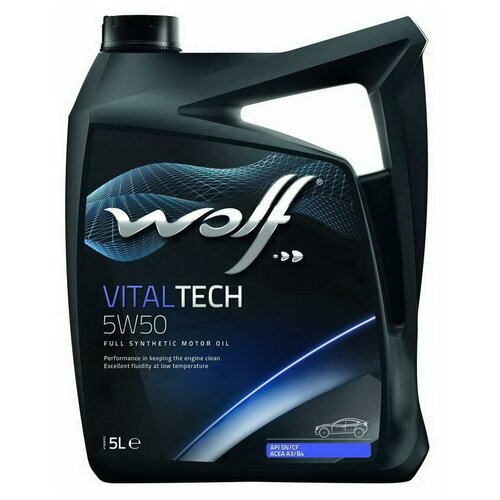 WOLF OIL 8314728 Масло моторное VITALTECH 5W50 5L 1шт