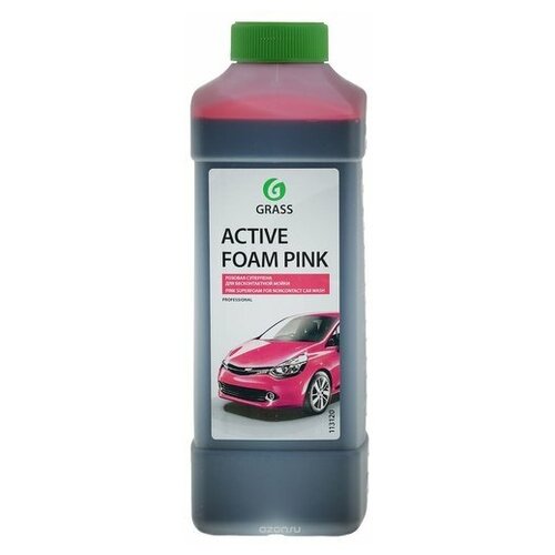 Пена для бесконтактной мойки автомобиля Grass Active Foam Pink, 1 л (Производитель: GraSS 113120)