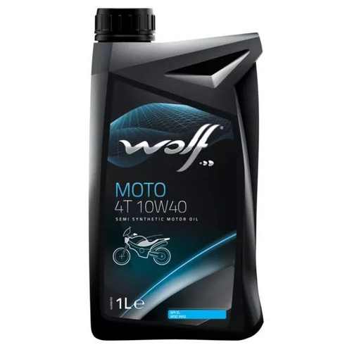 Полусинтетическое моторное масло Wolf MOTO PERFORMANCE 4T 10W40, 4 л