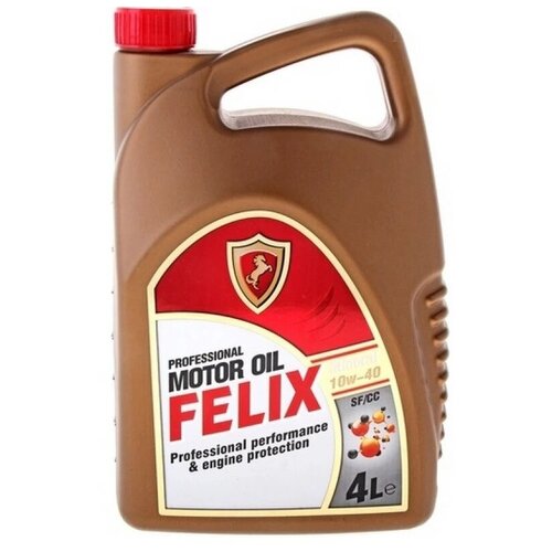 Моторное масло Felix 10W-40 минеральное SF/CC 4 л