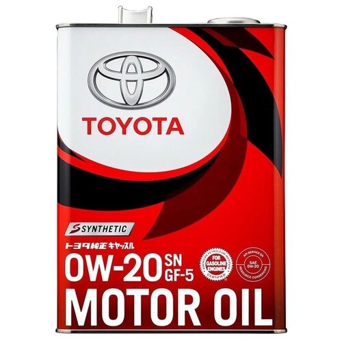 0W-20 Motor Oil API SN, ILSAC GF-5, 4л (синт. мотор. масло) TOYOTA-LEXUS 0888012205 | цена за 1 шт | минимальный заказ 1