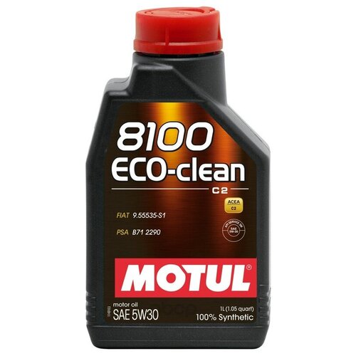 MOTUL Масло Моторное Motul 8100 Eco-Clean Sm/Cf 5w-30 Синтетическое 1 Л 101542
