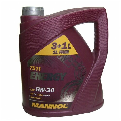 Mannol Масло моторное 5W30 синт. Energy A3/B3 SL (1л) (Mannol)