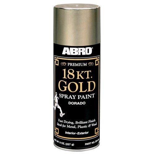 ABRO Краска-спрей Золото премиум акриловая (226г) (ABRO)