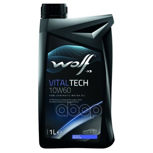 WOLF OIL 8314827 Масло моторное полусинтетическое Vitaltech 10W-60, 1л 1шт