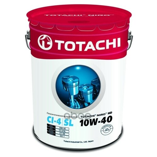 TOTACHI Масло моторное TOTACHI NIRO HD Semi-Synthetic API CI-4/SL 10W-40 полусинтетическое 19 л 19220 1шт