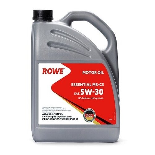 Моторное масло ROWE ESSENTIAL SAE 5W-30 MS- C3 5 л