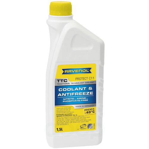 Антифриз Желтый Готовый К Прим Ravenol Ttc Traditional Technology Coolant Premix 1,5 Л G12+ Ravenol арт. 4014835755314