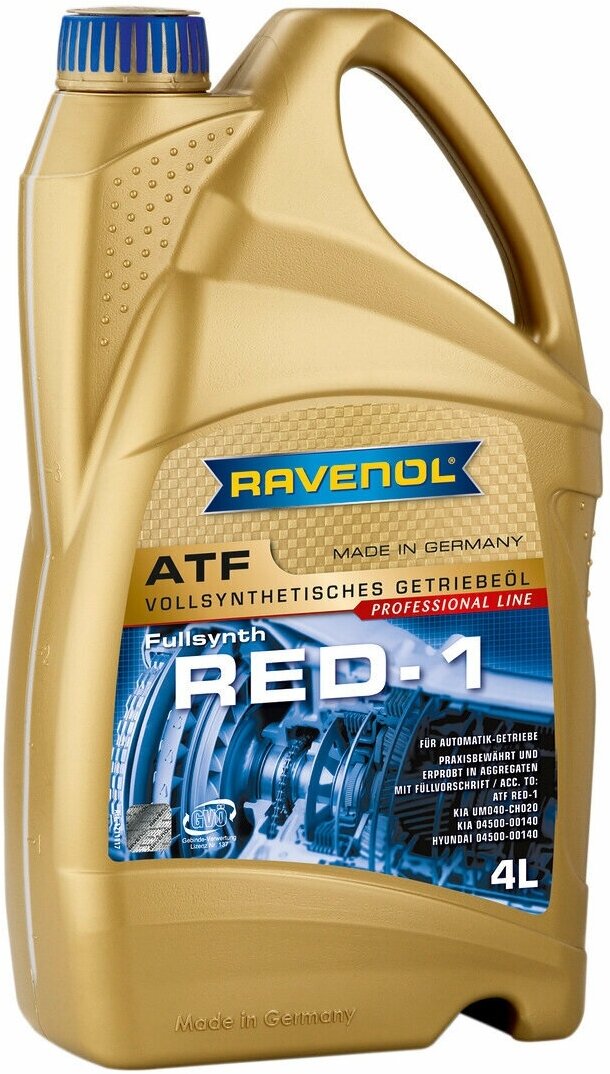 Масло трансмиссионное RAVENOL 4014835719019 /121111700101999/ ATF RED-1 полностью синтетическое дл RAVENOL 121111700101999 | цена за 1 шт | минимальный заказ 1