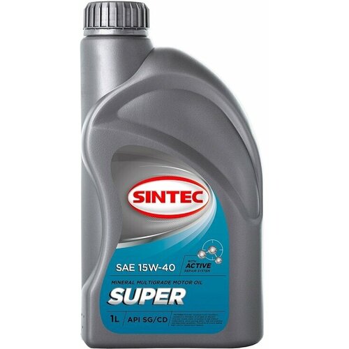 Моторное масло SINTEC SUPER SAE 15W-40 SG/CD минер. 1л