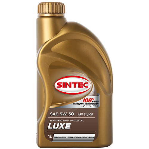 Полусинтетическое моторное масло SINTEC LUXE 5W-30 API SL/CF, 1 л