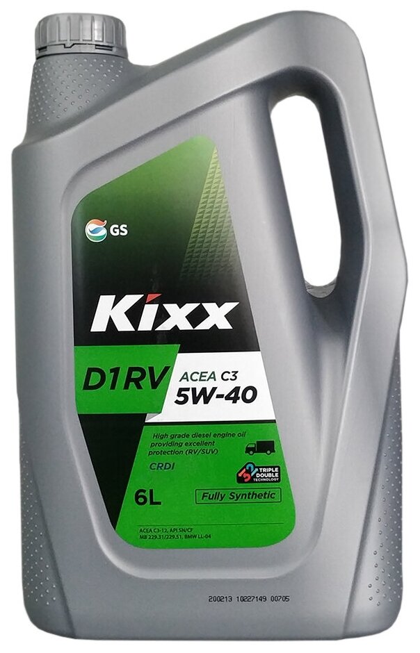 KIXX L2013440K1 (5w40) kixx d1 rv 5w-40 c3 (suv) / 4л синт. диз., dpf