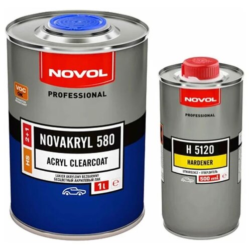 Лак NOVOL Novakryl 580, H 5120 стандартный 1000 мл 500 мл