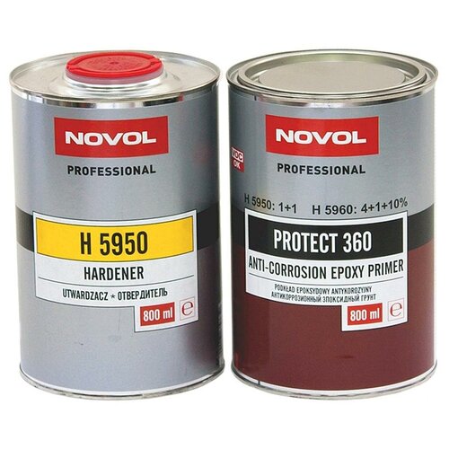 NOVOL Protect 360 Anti-Corrosion Epoxy Primer Грунт эпоксидный антикоррозийный (серый) 0,8 л. с отвердителем 0,8 л.