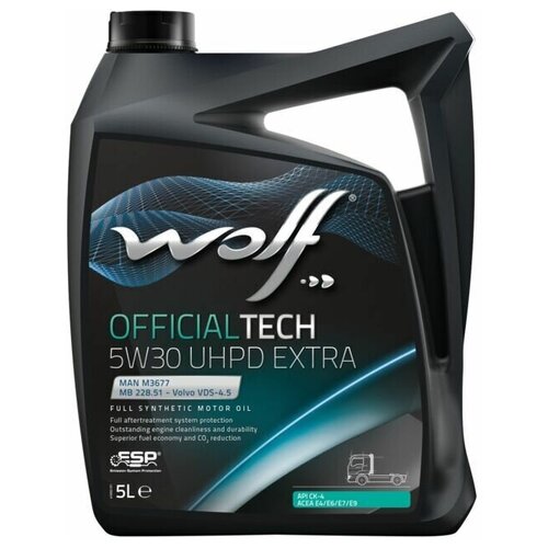 Wolf Масло Моторное Officialtech 5w30 Uhpd Extra 5l