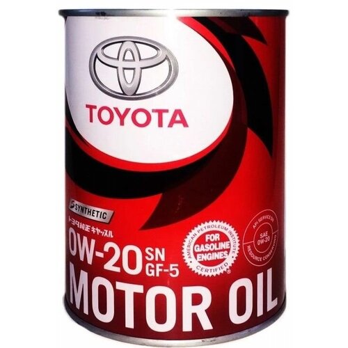 Масло Toyota 0W20 Motor Oil SN/GF-6 моторное Новое Япония 1 л