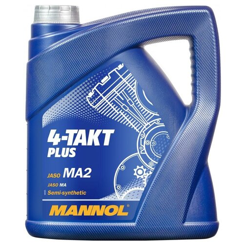 Полусинтетическое моторное масло MANNOL 7202 4-Takt Plus SAE 10w40 (4л.)