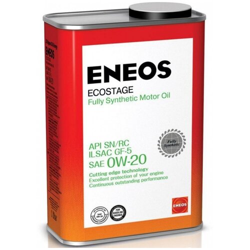 Моторное масло ENEOS Ecostage, 0W-20, 1л, синтетическое [8801252022015]